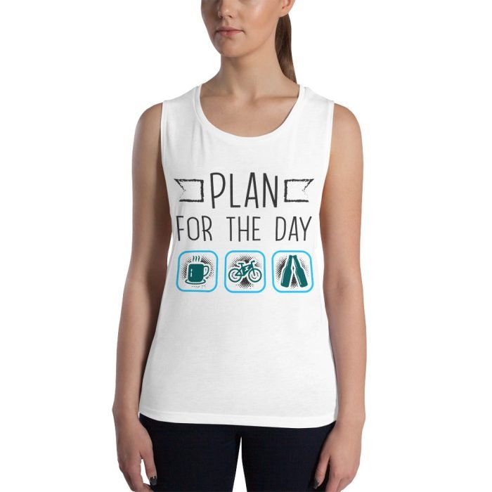 WOMEN'S MUSCLE TANK WHITE